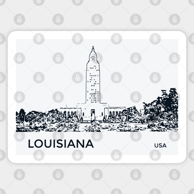 Louisiana State Sticker by Lakeric